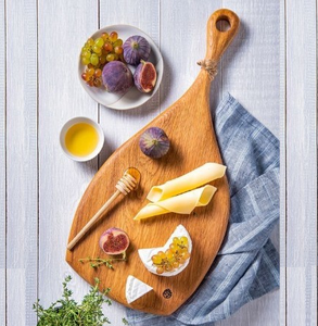 Vegetable Butcher Pizza Server Board Royal Look Natural Wooden Cheese Board Hotel Kitchen <b>Chopper</b> Blocks Wooden Boards - Product Image 1
