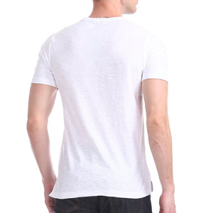 Nouveaux hauts polyvalents pour hommes en coton et polyester 220 g/m² respirants, décontractés pour le quotidien, t-shirt confortable à coupe classique et durable - Product Image 3