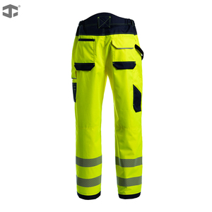 Ensemble de vêtements de travail haute visibilité réfléchissants, imperméables et respirants en polyester, uniforme de sécurité pour la construction routière et la logistique - Product Image 2