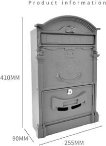 Panneau d'entrée pour boîte aux lettres extérieure, antirouille, durable, pour protection contre l'exposition saisonnière, fixation murale extérieure en Inde - Product Image 3
