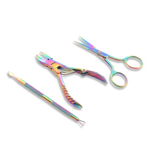 Original Steel Beauty Manicure Set Including Sharp <b>Cuticle</b> Trimmer and <b>Nipper</b> with Pusher for Fingernail & Toenail - Product Image 2
