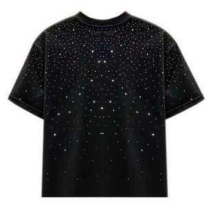 T-shirt Homme 2026 en Coton 100% avec Strass, Logo Personnalisé de Haute Qualité, Entièrement Délavé à l'Acide, Style Vintage, Grammage Lourd - Product Image 5