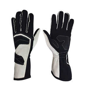 Guantes de Carreras de Karting de Cuero Premium, Resistentes al Viento, Dedos Completos, Hechos a Medida, con Acolchado de Silicona, Unisex, Venta al Por Mayor - Product Image 3