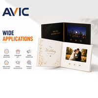 Brochure vidéo personnalisée avec écran LCD HD, album numérique, invitation de mariage, envoi promotionnel pour entreprises