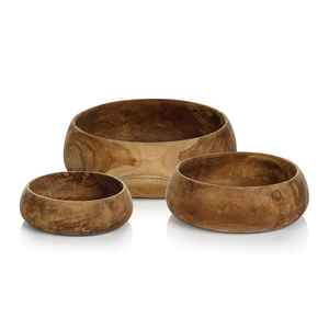 Tazón de Madera de Color Negro, Tazón de Postre de Madera Hecho a Mano con Acabado Metálico Pulido, Vajilla de Madera Personalizada para Servir Comida - Product Image 4