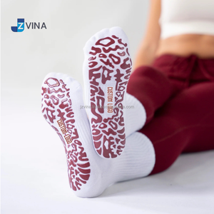 Calcetines de Pilates Elegantes para Mujer JZVINA, con Diseño Gráfico Único, Suela de Silicona Antideslizante, Ideales para Yoga, Fitness y Uso Diario - Product Image 6