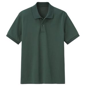 Camiseta de Color liso para hombre, Polo informal 100% de algodón, alta calidad y precio bajo, fabricante de fábrica - Product Image 1