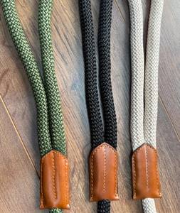 Correa de cuero para perro, correa de paracord para perro, hecha a mano - Product Image 2