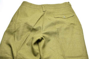 Men's Olive Green <b>Wool</b> Trousers For Romanian Uniform High Waist Straight Fit Anti-Wrinkle Casual <b>Pants</b> Autumn Wear - Product Image 6