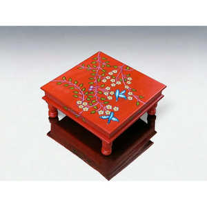 Chowki bajot ไม้ขนาดเล็กทำด้วยมือศิลปะชาติพันธุ์ - Product Image 2