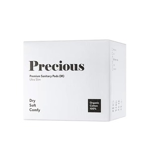 [RIMEX] Toallas Sanitarias con Alas de Algodón Orgánico Precioso (Mediano) Cubierta Transpirable Frescura Diaria - Product Image 1