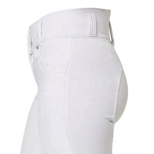 Collants blancs d'équitation extensibles en Silicone pour femmes, culotte blanche de compétition équitation 2022 - Product Image 4