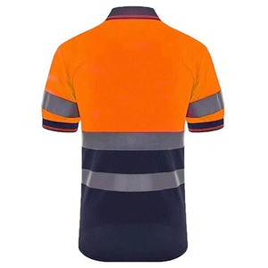 Summer Yellow <b>Security</b> Guard Custom Polo Shirt Workwear Reflective Tshirt Cheap Safety Reflective Polo Shirt for <b>Security</b> - Product Image 3