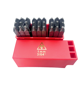 Kit de poinçons en acier CRV de qualité industrielle 1 mm pour lettres alphabétiques, vente en gros d'usine, personnalisable OEM/ODM, 27 pièces/SET - Product Image 4