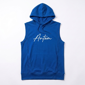 Camiseta sin mangas para hombre, para gimnasio, entrenamiento muscular, chaleco deportivo informal, ropa deportiva de algodón/bambú, compresión 220g, antipilling - Product Image 3