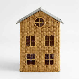 Descubre nuestra cesta infantil con forma de casa y tapa, hecha en Vietnam. Servicios OEM y ODM, precios competitivos. - Product Image 2