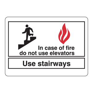 Signalisation d'escalier pliable en PVC Brady pour l'évacuation d'urgence des bâtiments - Product Image 1