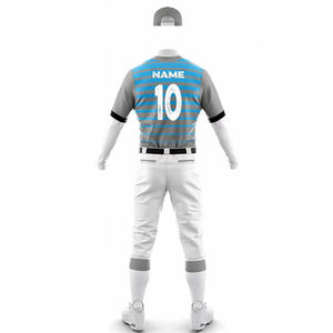 ชุดเบสบอลสีพื้นแบบปรับแต่งได้ คุณภาพพรีเมียม ดีไซน์ล่าสุด ชุดกีฬาสไตล์ใหม่ ระบายอากาศได้ดี แห้งเร็ว ผลิตจากโพลีเอสเตอร์ 100% - Product Image 2