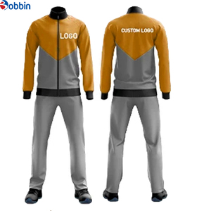 Chándal para Hombre Bobbin, Color Azul Gris, con Bloques de Color, Cierre Completo, Estilo Deportivo Informal, con Logotipo Personalizado, Atuendo de Otoño - Product Image 4