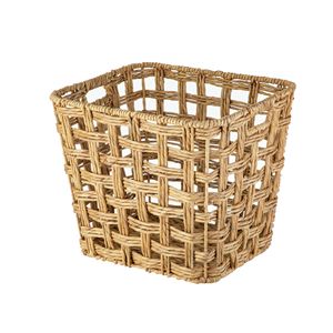 Cesta de Almacenamiento Decorativa Extra Grande de Jacinto de Agua con Asas, 19x16x16 Pulgadas - Product Image 1