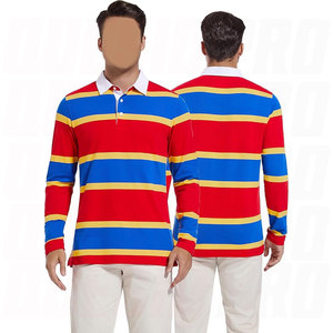 Wholesale Custom Made <b>Men's</b> Rugby Jersey and Sports <b>Polo</b> <b>Shirts</b> <b>Long</b> <b>Sleeve</b> Sports Team Wear Breathable Feature Sportswear Rugby - Product Image 2