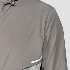 Servicio OEM 2025, conjunto de Jogger de secado rápido personalizado para hombre, cortavientos con capucha de poliéster y nailon sólido, deportes al aire libre, entrenamiento, Invierno - Product Image 5