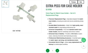 <b>Watch</b> Case Holder Extra Pegs <b>Set</b> Replacement Watchmaker Jewelry Tools | Item No GS-1975D - Product Image 3
