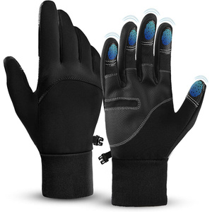 Guantes de Ciclismo para Invierno, con Pantalla Táctil, Impermeables, Antideslizantes, Cálidos, con Forro para Guantes de Carreras - Product Image 1