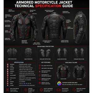 Custom Armored Motorcycle Leather <b>Jacket</b> Waterproof Windproof Winter Protective Riding Gear CE Armor Racing <b>Biker</b> <b>Jacket</b> Men - Product Image 4