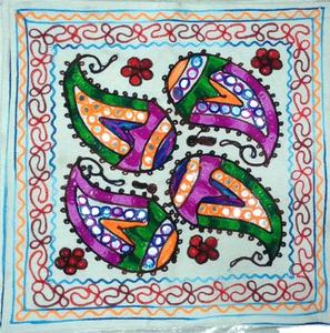 Los mejores precios, fundas de almohada decorativas navideñas bordadas a mano del fabricante indio, patrón impreso, sofá, almohada para uso doméstico - Product Image 1