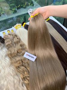 Proveedor de extensiones de cabello humano de lujo virgen recto a granel, precio al por mayor Premium, color más claro, solo vietnamita crudo - Product Image 5