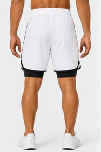 Pantalones Cortos Deportivos Personalizados para Hombre, Cintura Media, Casuales, para Gimnasio y Running, Hechos de Satén Transpirable, de Secado Rápido y Ecológicos - Product Image 4