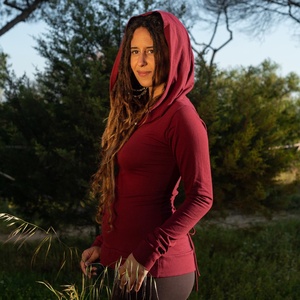 Lightweight Bohemian Long Sleeve Cowl Neck Hoodie <b>Festival</b> <b>Top</b> For Women Everyday Wear Everyday Wear - Product Image 1