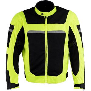 Chaqueta de Motociclista de Cuero para Hombre MPM1794 2025, para Todas las Temporadas, con Malla Blindada, Color Negro con Ribete Reflectante, Talla XL - Product Image 5