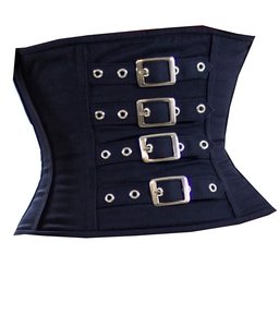 Corsé sexy con ojales y cordones, sin tirantes, sin espalda, con diseño de espina de pescado, ceñidor de cintura, estilo casual, para ropa de calle y discoteca, corsé con cierre para mujer - Product Image 3
