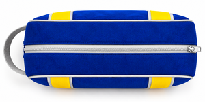 Sac de toilette de voyage personnalisé |   Trousse de toilette bleue pour homme |   Pochette de rangement cosmétique pour salle de bain |   Polyester durable |   Personnalisé - Product Image 4