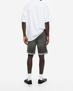 กางเกงยีนส์ขาสั้นผู้ชายคุณภาพสูง ระบายอากาศได้ดี แห้งเร็ว ทนทาน รับทำโลโก้ตามสั่ง บริการ OEM สไตล์เดสทรอย สำหรับฤดูร้อน - Product Image 5