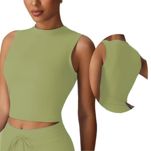 Hauts de yoga d'été pour femmes et jeunes filles – Débardeurs de sport décontractés et tendance pour le fitness – Tenue active confortable - Product Image 1