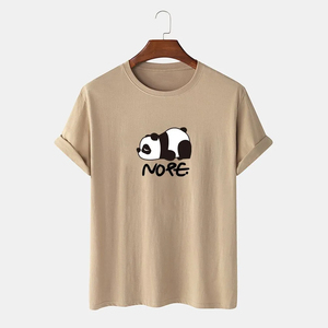 T-shirts de fitness pour hommes en gros, 100% coton, manches courtes, coupe classique, vierges, séchage rapide, respirants, col rond, décontractés, 220g, sérigraphie - Product Image 1