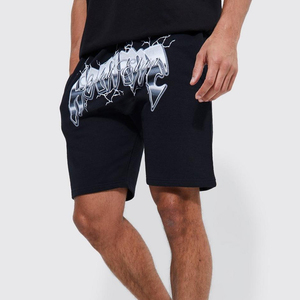 Pantalones Cortos Deportivos Casuales de Alta Calidad para Hombre, 200 gsm, Algodón, Holgados, con Logotipo Personalizado, Estampados, Talla Grande - Product Image 4