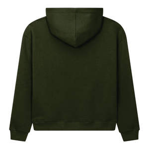 Sweat à capuche d'hiver pour homme grande taille en molleton 100% coton à séchage rapide, avec broderie chenille French Terry et logo personnalisé à motif lettres sur le devant, OEM - Product Image 4
