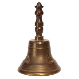 Campana de Mano de Latón de Primera Calidad, Color Dorado, con Mango de Madera Negra, de Fabricación Local, a Precios Competitivos - Product Image 4