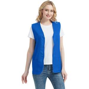 Lot de 5 gilets de travail 2025 pour bénévoles, serveurs, barman, employés de supermarché - Uniforme de qualité supérieure pour le personnel de service - Product Image 4