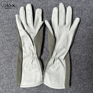 Gants de vol tactiques Nomex résistants au feu, ignifuges, en cuir de mouton, haute performance, gants de protection pour l'aviation - Product Image 4