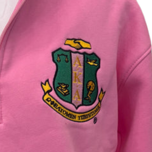 Sudadera Rosa de Manga Larga con Cuello Alto y Cremallera de un Cuarto para Mujer, de Forro Polar Suave, Casual, Cómoda y a la Moda - Product Image 5