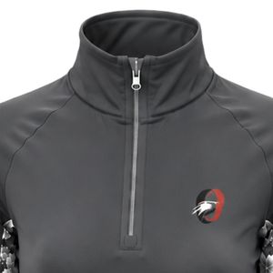 Camiseta Deportiva de Manga Larga para Mujer, Diseño Floral en las Mangas, con Cierre de Cremallera, para Entrenamiento y Actividades al Aire Libre - Product Image 5