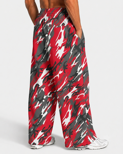 Pantalon de jogging camouflage personnalisé pour homme, coupe oversize, avec lignes contrastées, en molleton de coton premium, respirant, style streetwear décontracté, pantalon de survêtement pour homme - Product Image 2
