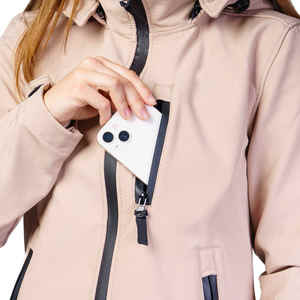 Chaqueta Softshell con Capucha para Mujer, Precio al por Mayor, Transpirable, Resistente al Viento, Impermeable, de Secado Rápido, para Invierno y Actividades al Aire Libre - Product Image 5