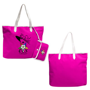 Sac fourre-tout rose style OES Eastern Star Si-star Sassy & Classy Eastern Star, sac fourre-tout réutilisable pour les courses - Product Image 1