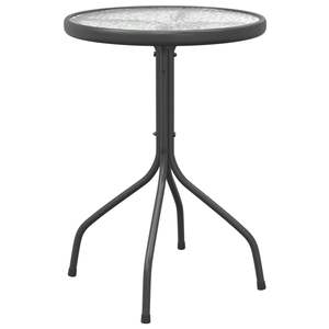 Table de jardin en acier anthracite et verre durable, petite taille, tables d'extérieur - Product Image 2